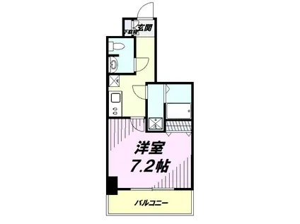 KDXレジデンス立川(1K/13階)の間取り写真