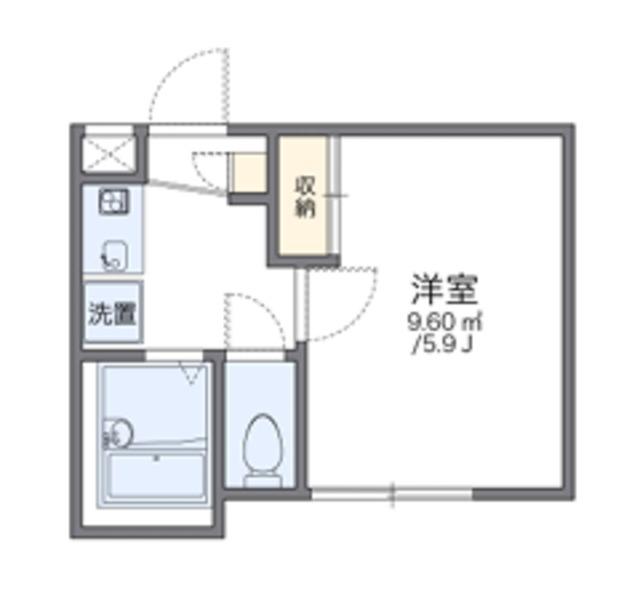 レオパレスY′Sハウス(1K/1階)の間取り写真