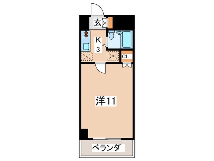 グローリア初穂町田(1K/7階)の間取り写真