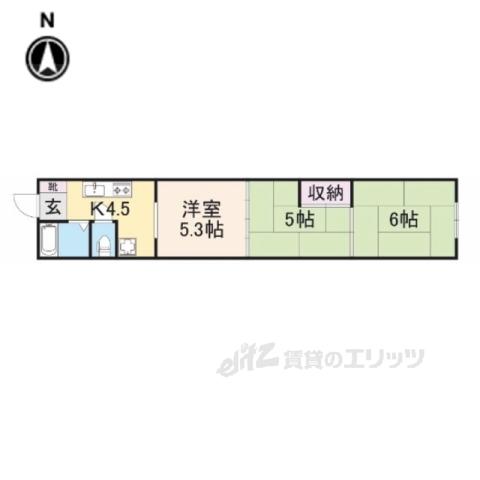 カノープス橿原(3K/2階)の間取り写真