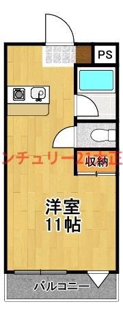 BSラグーン(ワンルーム/4階)の間取り写真