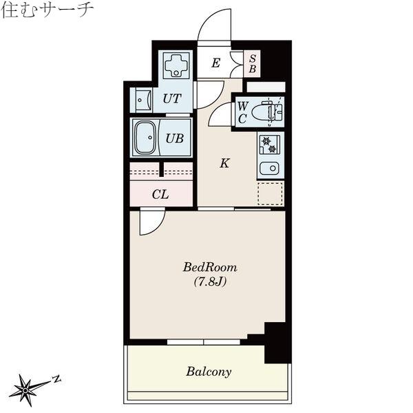 S‐RESIDENCE四日市安島ALOGGIO(1K/10階)の間取り写真