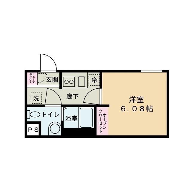 シロンコート杉並(1K/2階)の間取り写真