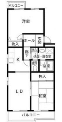 タラ生駒I(2LDK/3階)の間取り写真