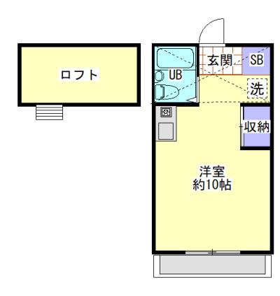 アメニティ峰岡II(ワンルーム/1階)の間取り写真