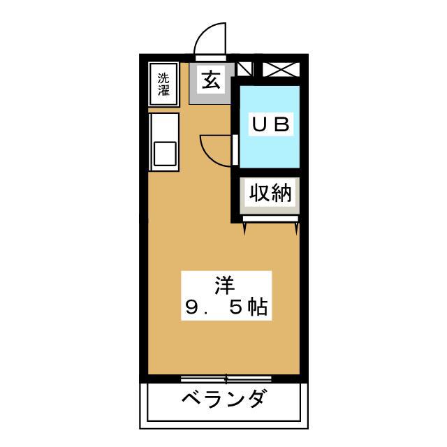 ヒルトップASANUMA(ワンルーム/2階)の間取り写真