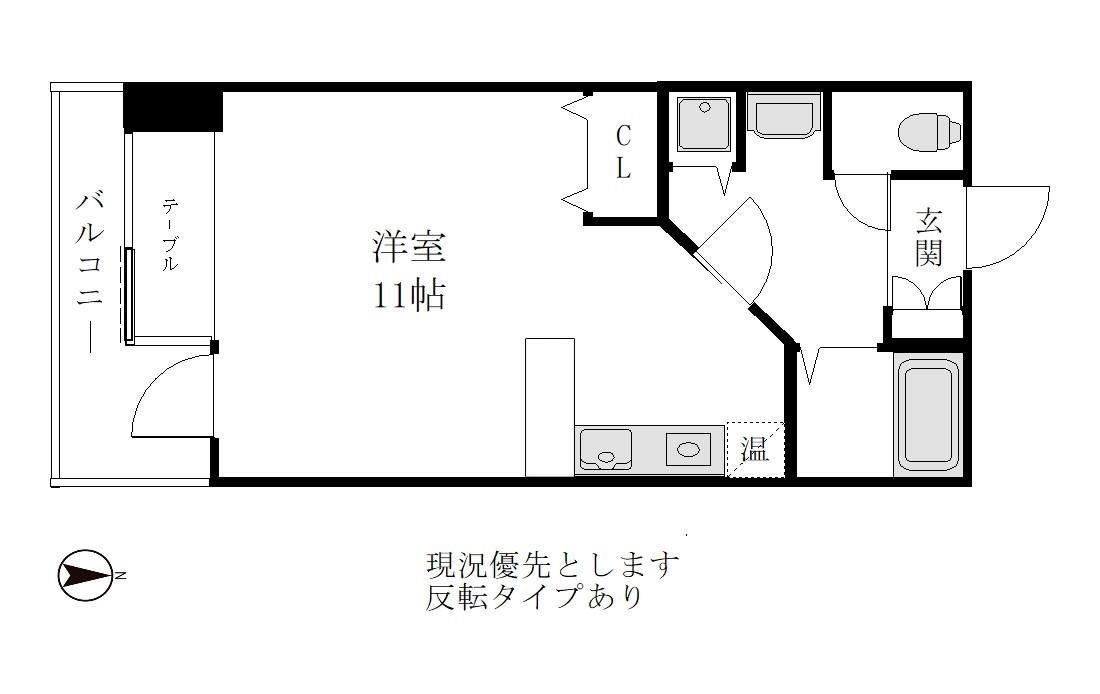 ウィンベル東館(ワンルーム/5階)の間取り写真