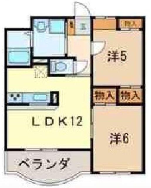 ミルフィーユふじみ野弐番館913145(2LDK/3階)の間取り写真