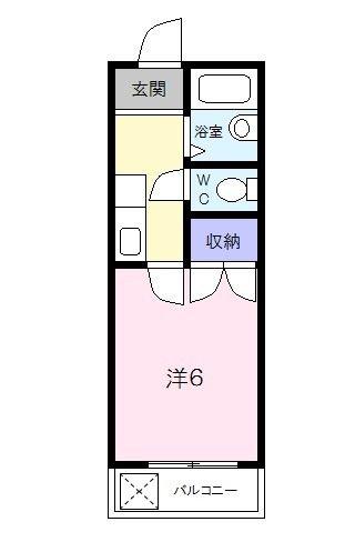 SOMEDAY(1K/1階)の間取り写真
