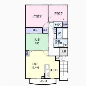 アミティ21(3LDK/3階)の間取り写真