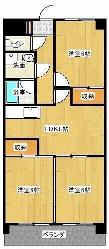 アビタシオン千種(3LDK/6階)の間取り写真