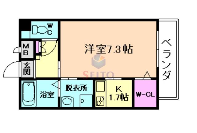 L&CスターハイツNO10(1K/2階)の間取り写真