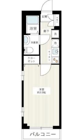 MAXIV練馬TRE(1K/4階)の間取り写真