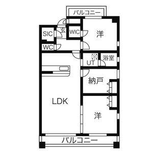 CASA川名山(3LDK/1階)の間取り写真