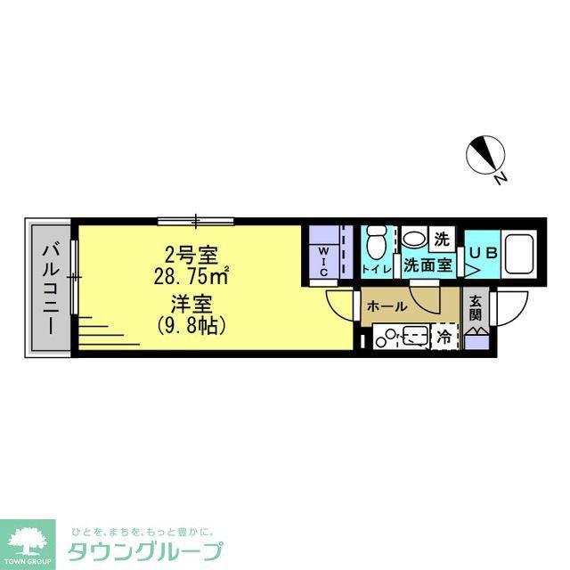 SR松戸(1K/3階)の間取り写真