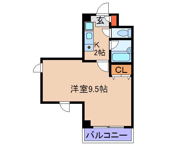 桜島DOMITORY(1K/3階)の間取り写真