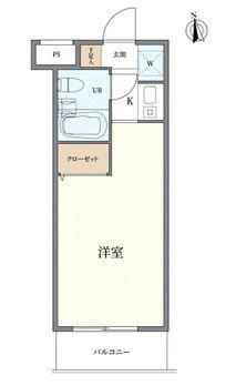 スカイコート池袋第5(1K/3階)の間取り写真