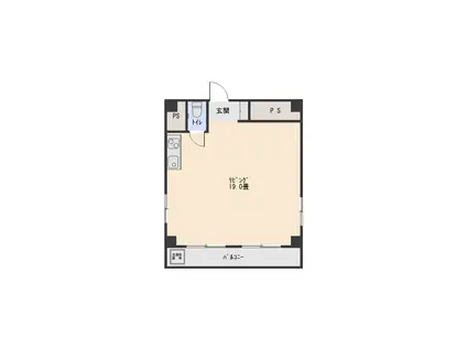 第一戸田ビル(ワンルーム/4階)の間取り写真