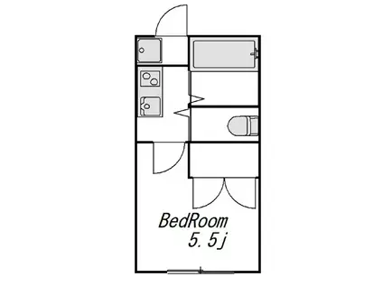 COZY COURT(1K/1階)の間取り写真