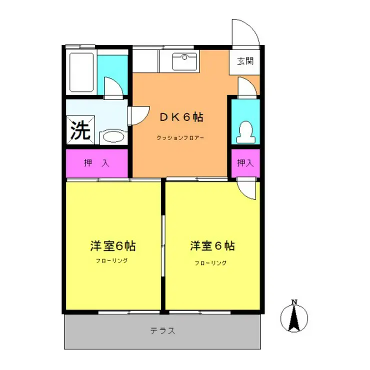 コーポフレッシュ 1階階 間取り