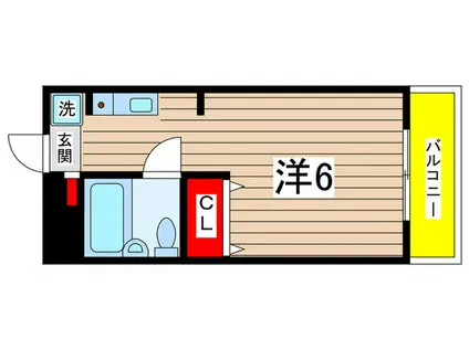 スカイコートよみうりランド(ワンルーム/1階)の間取り写真