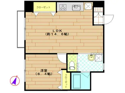 ICHIYO HOUSE(1LDK/2階)の間取り写真