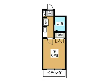 ダイホープラザ橋本II(1K/9階)の間取り写真