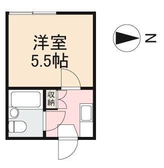 フォーブルK(1K/1階)の間取り写真