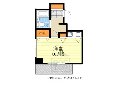 エスアイウィング(ワンルーム/4階)の間取り写真