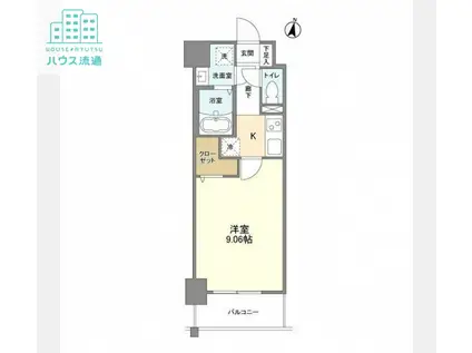 ルーカス長崎諫早II(1K/2階)の間取り写真
