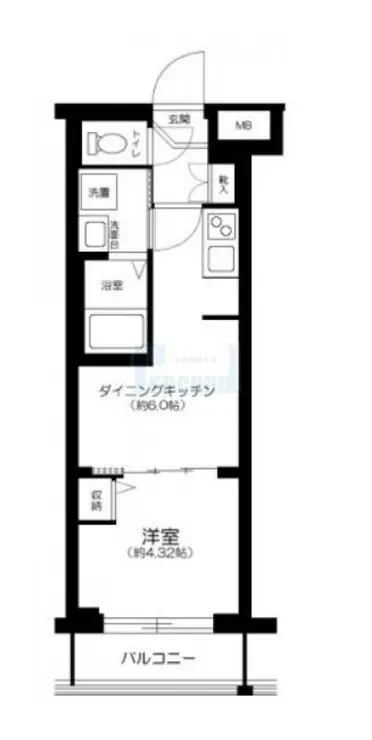 ハーモニーレジデンス新宿四谷 3階階 間取り