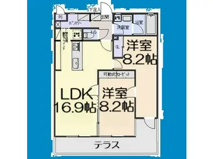 地下鉄桜通線 神沢駅 徒歩6分 2階建 築10年(2LDK/2階)の間取り写真