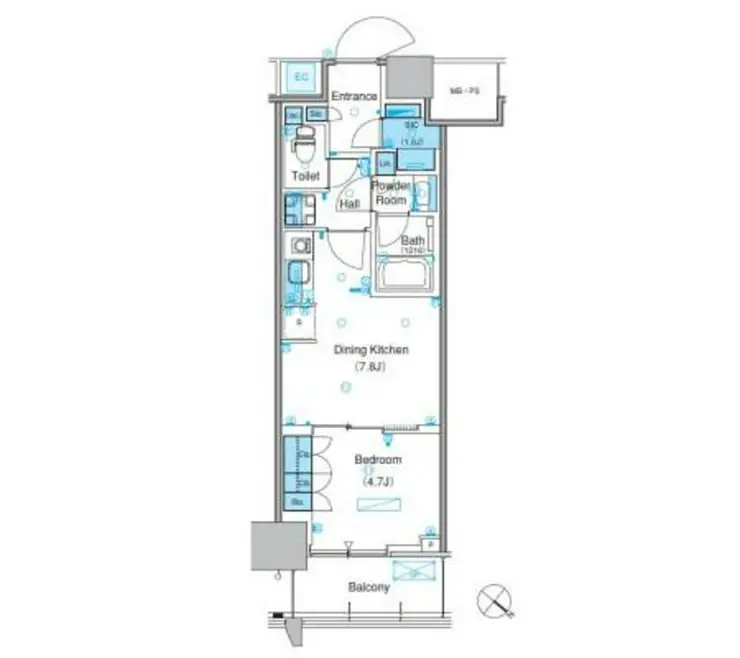 パークアクシス豊洲キャナル 5階階 間取り