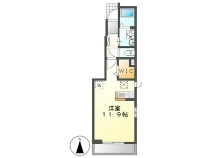 FT.PLACE(1K/1階)の間取り写真