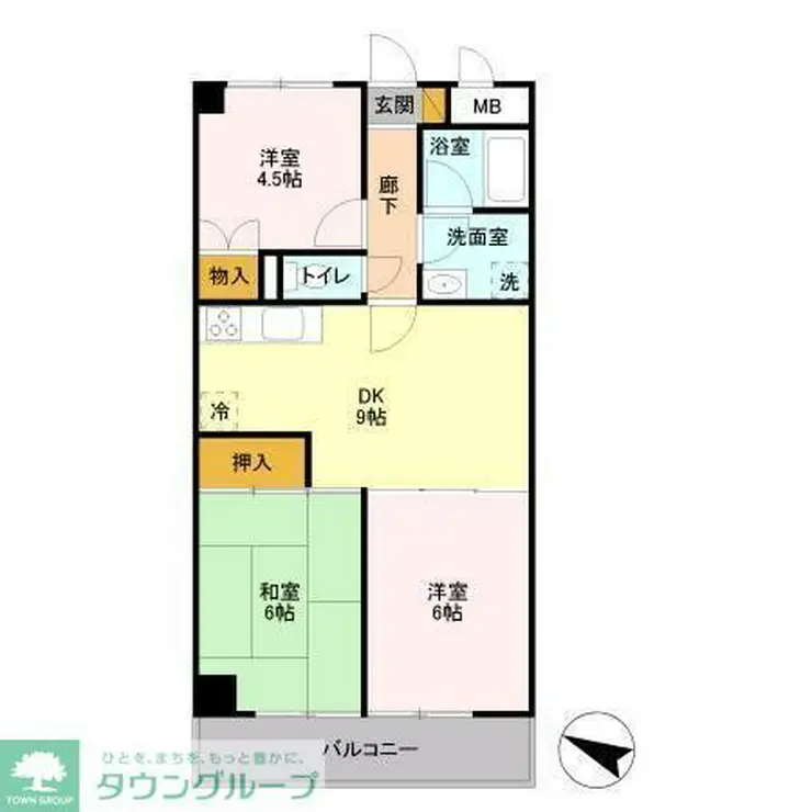 YS習志野台 4階階 間取り