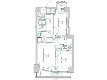 ラフィスタ墨田5丁目II(2LDK/6階)の間取り写真