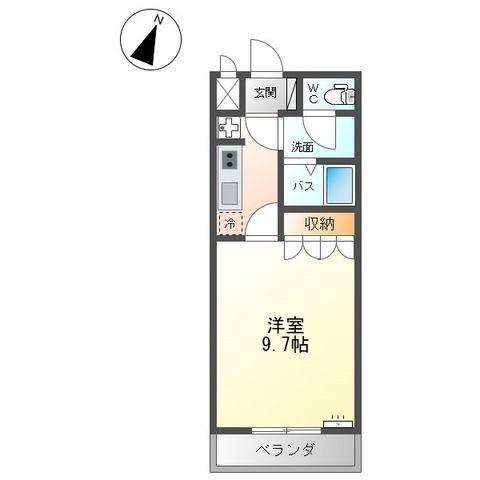 フォレスト(1K/2階)の間取り写真