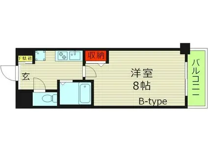 AXIS LIFE 大阪城北(1K/6階)の間取り写真