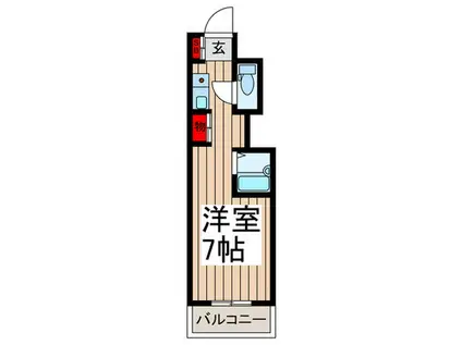 パークヒル舎人(ワンルーム/5階)の間取り写真