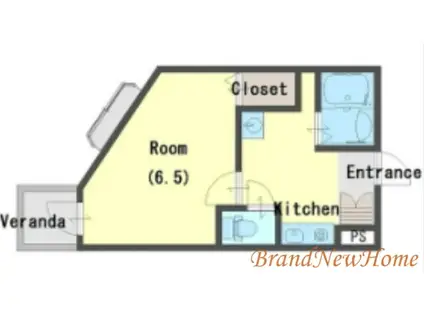 メゾンサイプレスII(1K/3階)の間取り写真