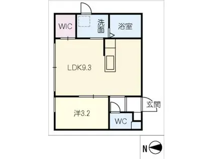 ＪＲ東海道本線 大垣駅 徒歩25分 2階建 新築(1LDK/1階)の間取り写真