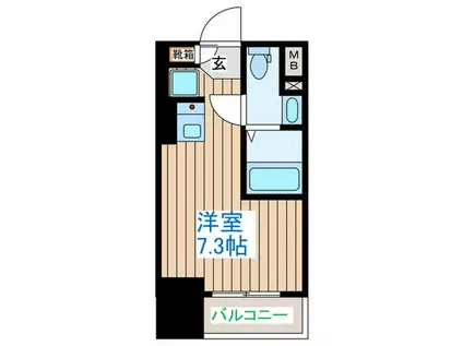 令和ライフ北目町(ワンルーム/12階)の間取り写真