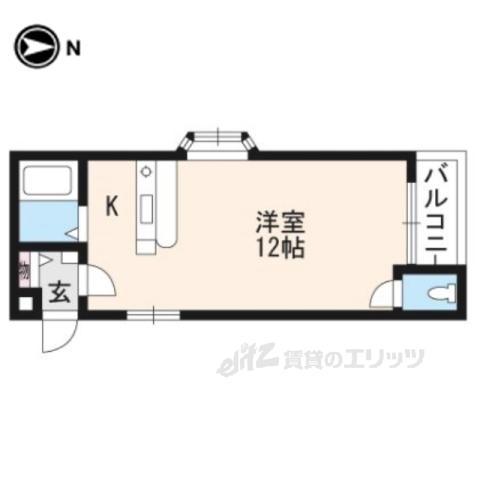 グレイスメゾンOZ(ワンルーム/3階)の間取り写真