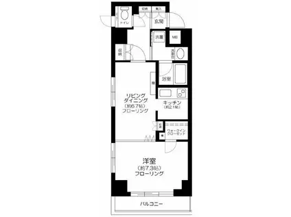 アルカンシエル横浜山下公園(1DK/7階)の間取り写真