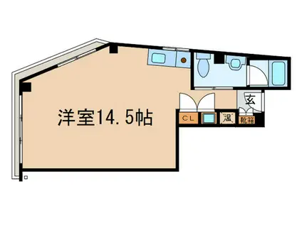 リバ-サイド松家(ワンルーム/2階)の間取り写真