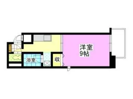 アミスター大供(1K/5階)の間取り写真