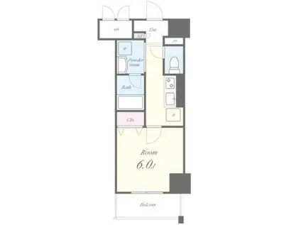 レガーロ(1K/2階)の間取り写真