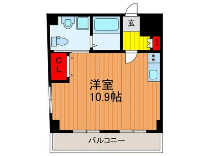 シャンブル門真(ワンルーム/5階)の間取り写真