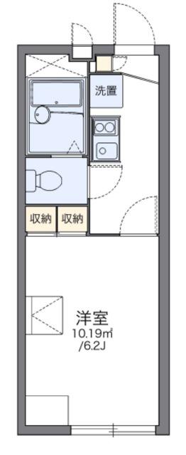 レオパレスコスモス(1K/2階)の間取り写真