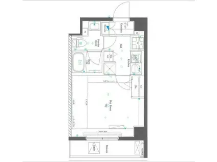 AZEST赤塚新町(1K/1階)の間取り写真